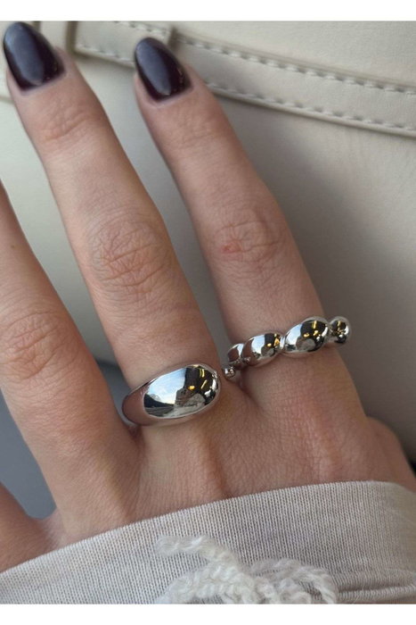 Heliophilia Silver Anillo de Latón Plateado Heliophilia Silver Anillo de Latón Plateado